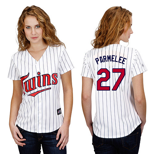 Chris Parmelee #27 mlb Jersey-Minnesota Twins Women's Authentic Home White Baseball Jersey